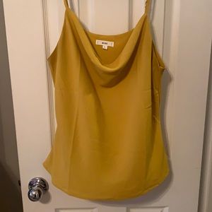 Gold Low Neck Tank